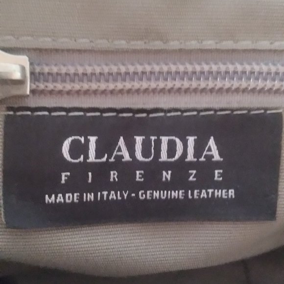 Claudia Firenze Leather, Crocodile print bag. - Picture 2 of 3